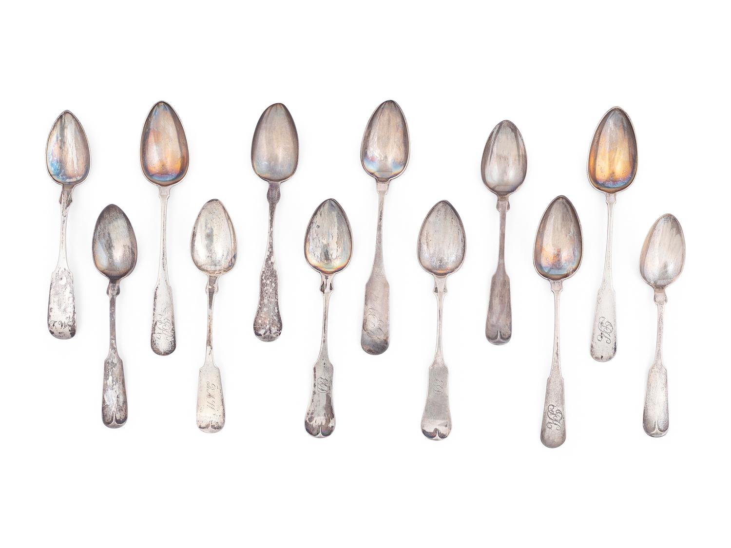 A Group of Silver Spoons