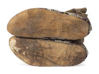 Sioux Beaded Buffalo Hide Hightop Moccasins