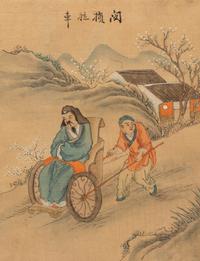 Six Chinese Ink and Color Paintings on Silk