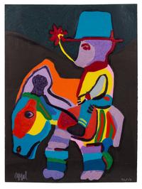 Karel Appel, (Dutch, 1921-2006), Circus (Volume II), 1978 (a group of ten prints)