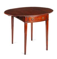 A George III Mahogany Pembroke Table Height 27 x width 28 x depth 18 inches (closed). — 18TH/19TH CENTURY