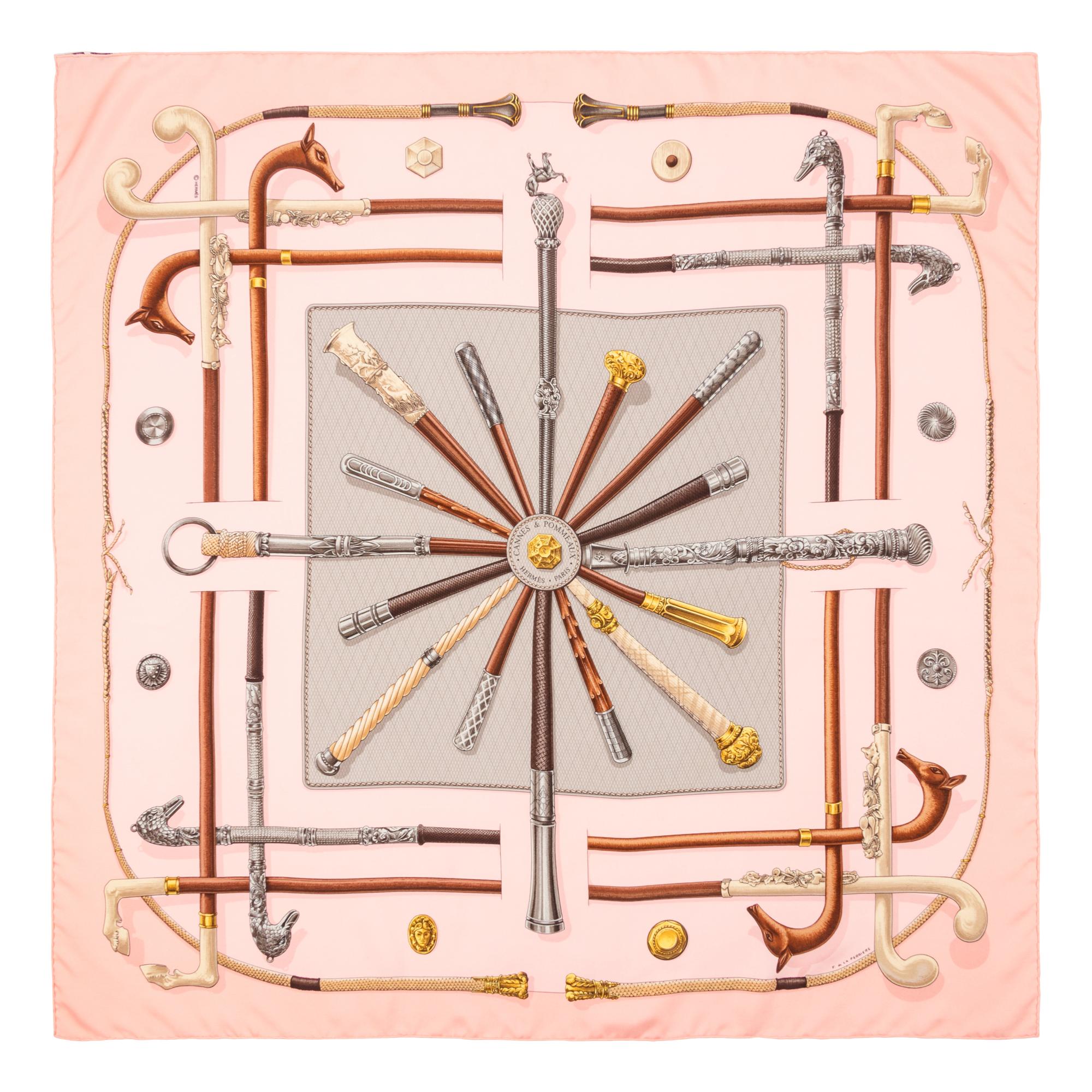 Hermès, Three 90cm Silk Scarves
