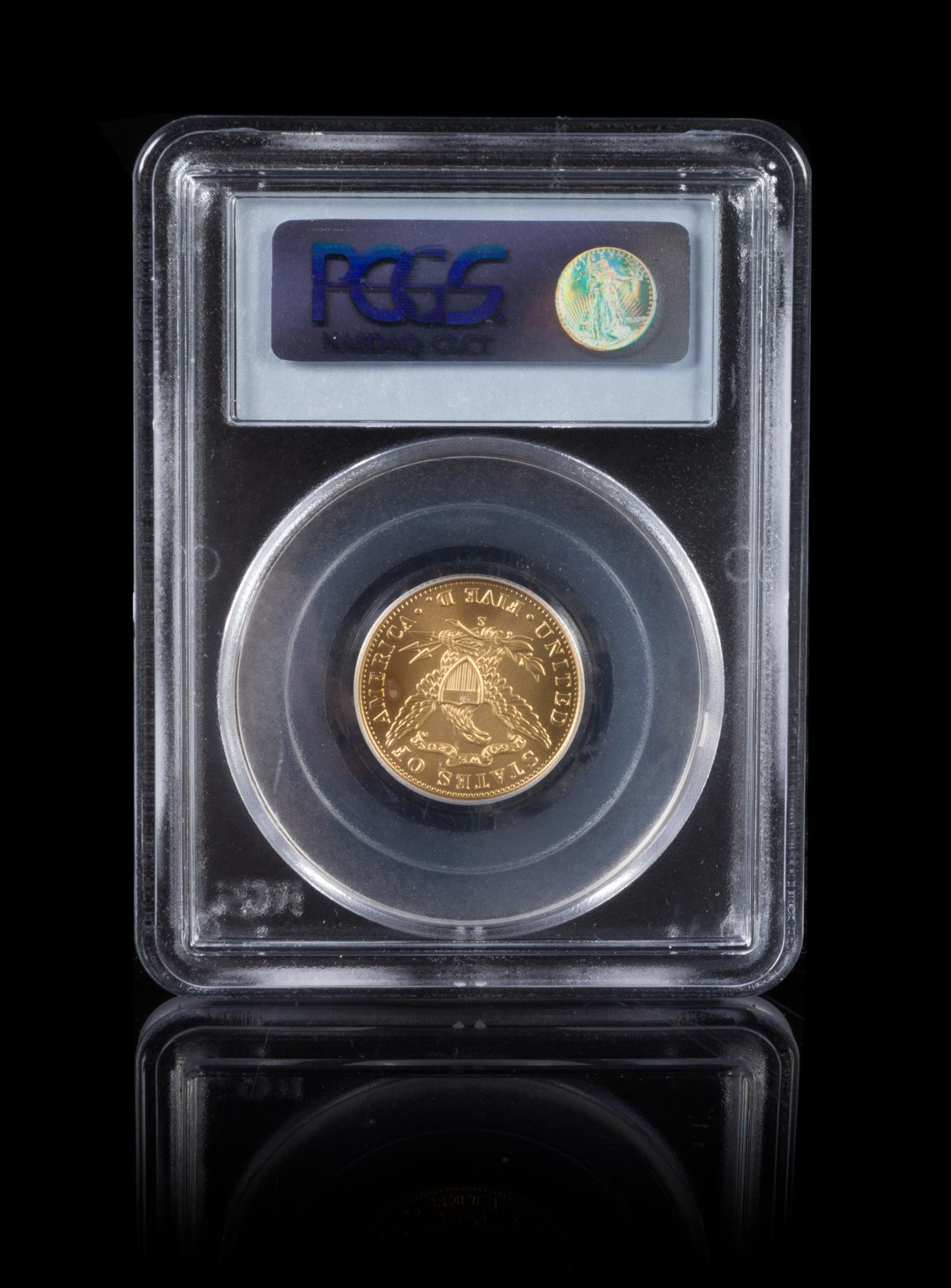 A United States 2006-S Old San Francisco Mint Commemorative $5 Gold Coin