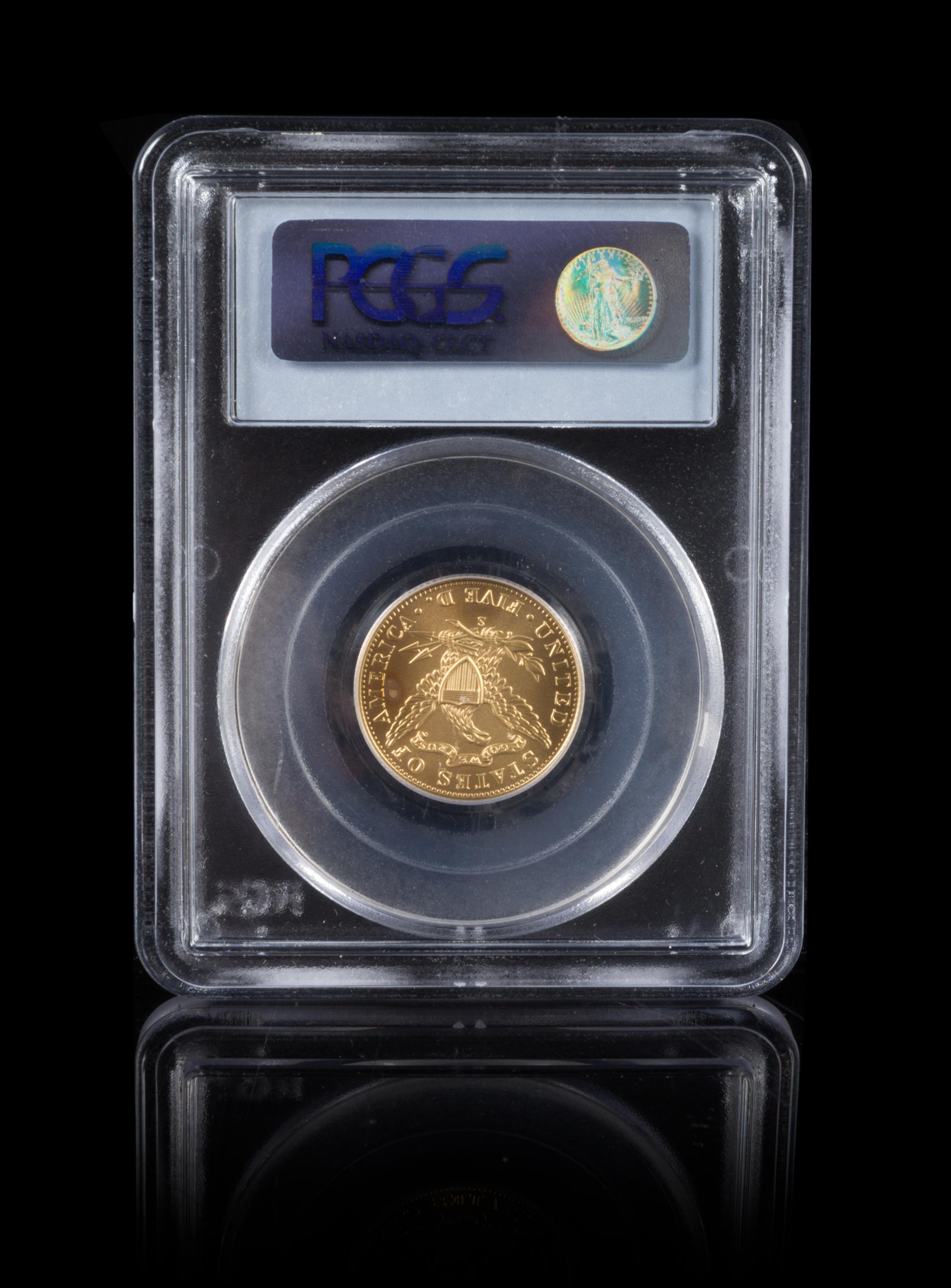 A United States 2006-S Old San Francisco Mint Commemorative $5 Gold Coin