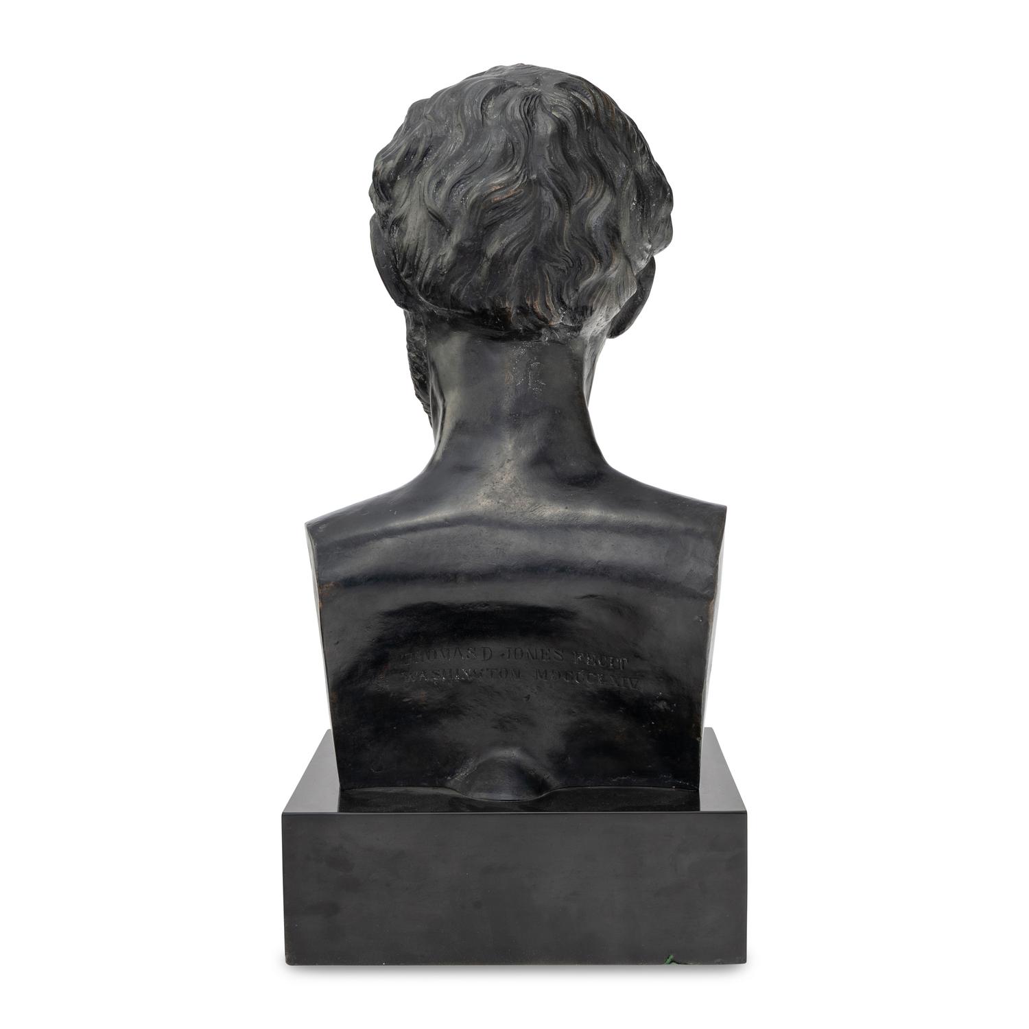 Thomas Dow Jones (American, 1811-1881) Bust of Abraham Lincoln bronze