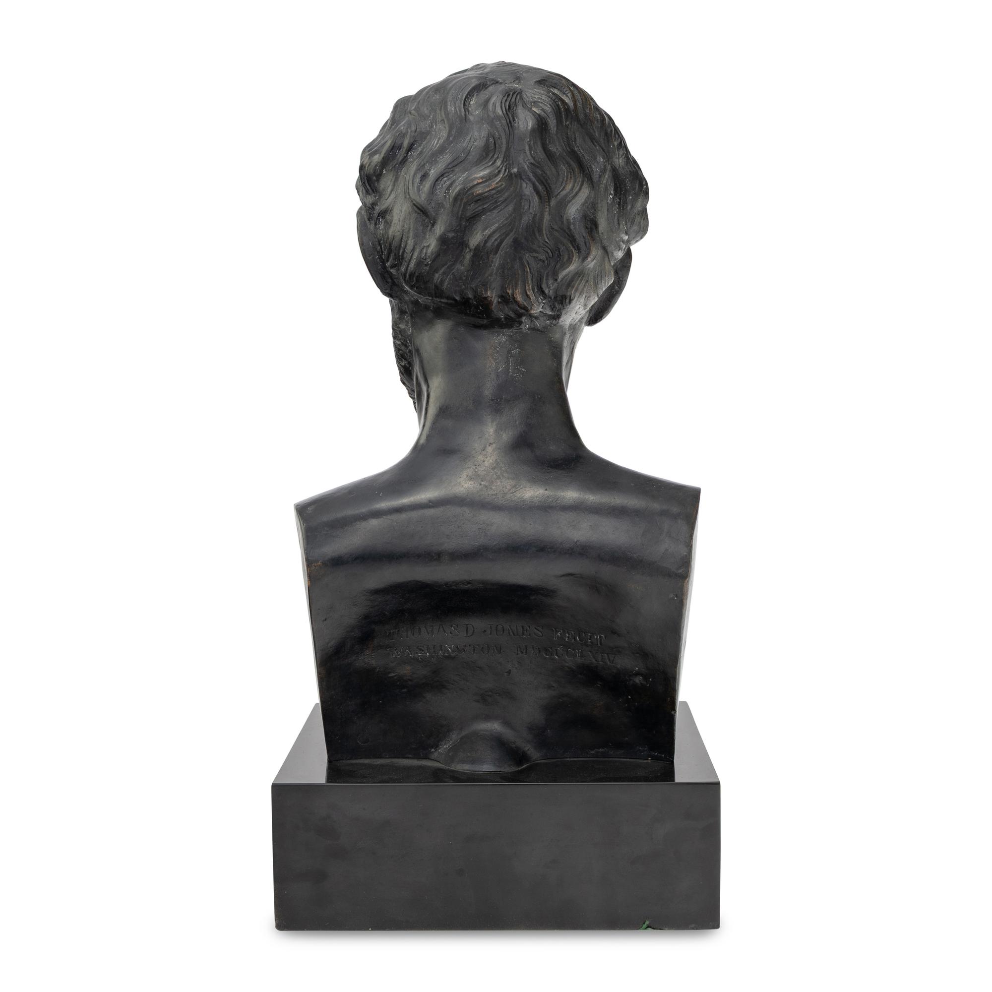 Thomas Dow Jones (American, 1811-1881) Bust of Abraham Lincoln bronze