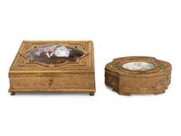 Two French Gilt Metal Boxes