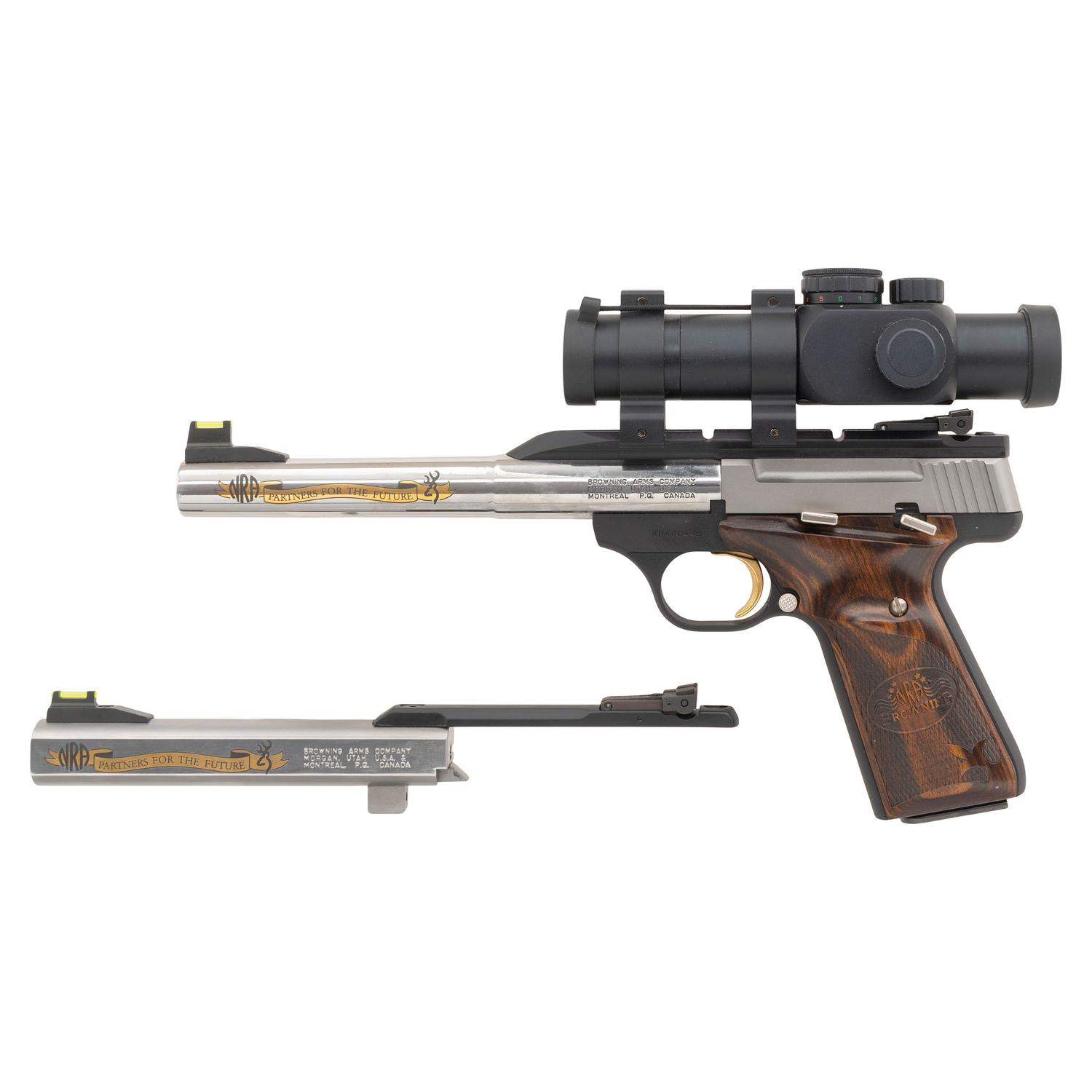 *Browning NRA 22 Buck Mark Pistol with Bushnell Red Dot and Soft Case