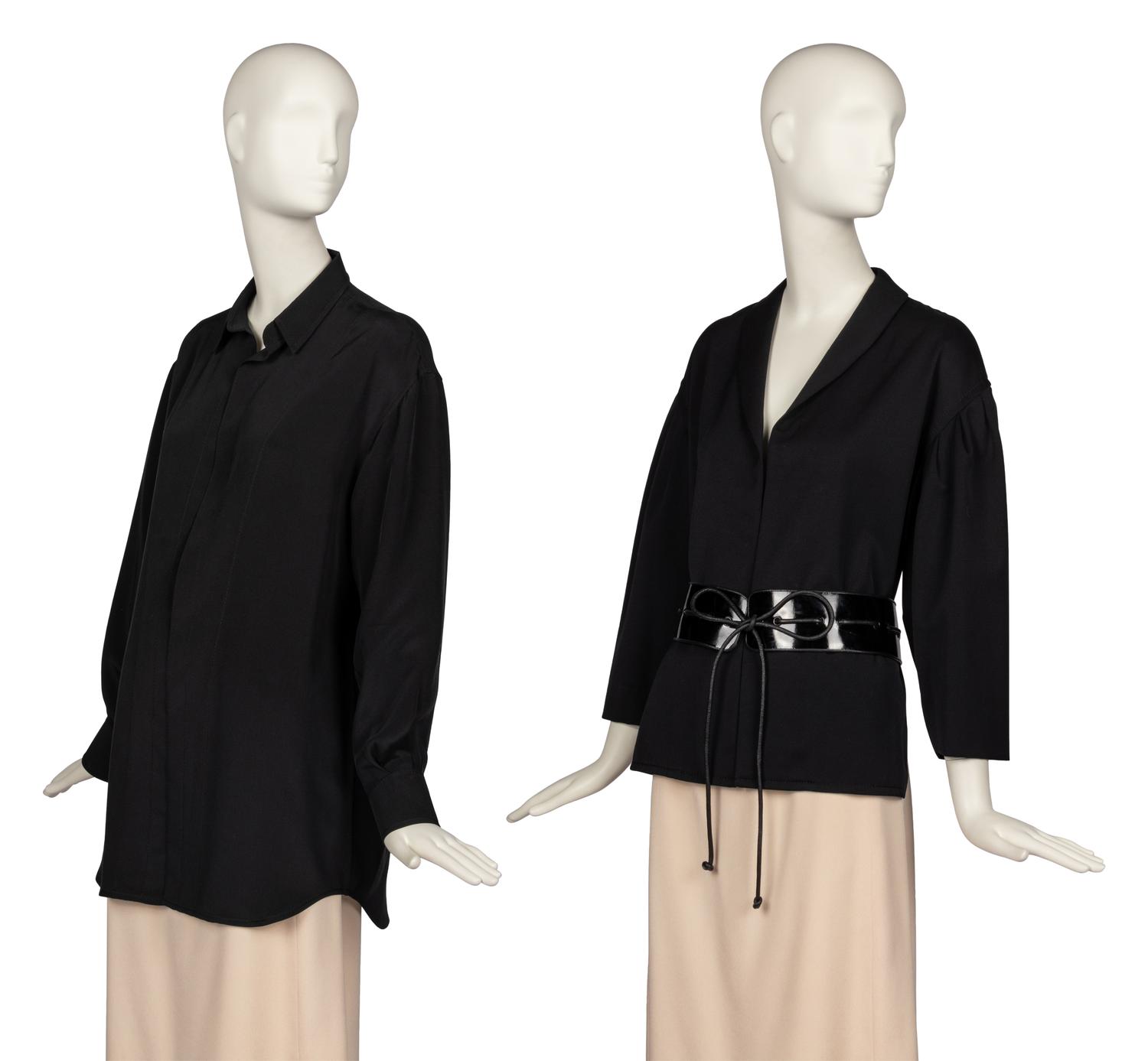 Two Galanos Tops, One Belt, 1990s