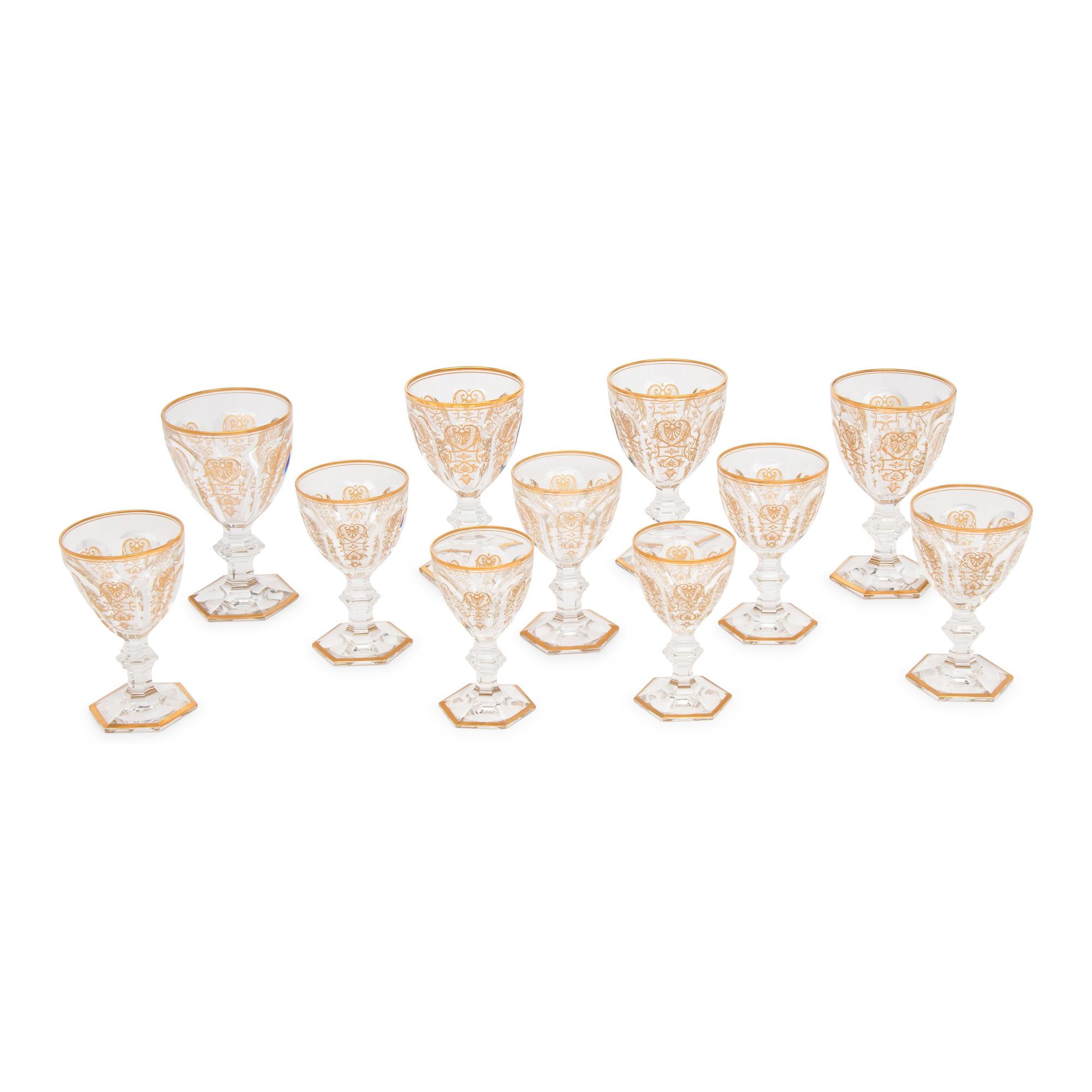 A Baccarat Empire Part Stemware Service