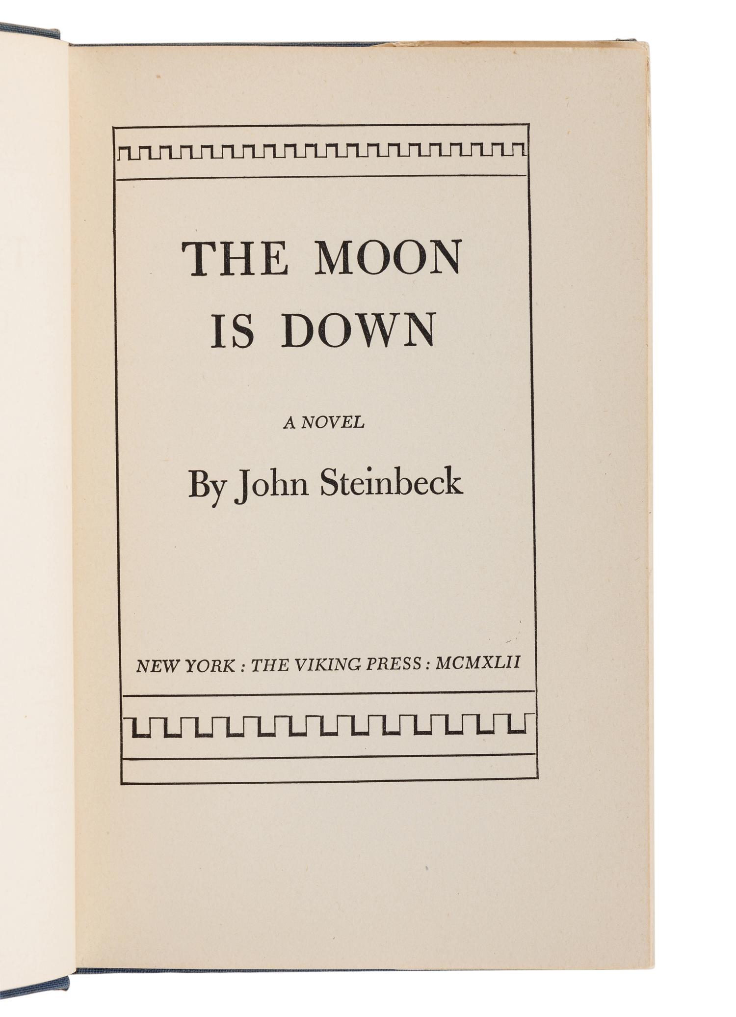 STEINBECK, John (1902-1968). The Forgotten Village Life in a Mexican Village . New York: The Viking Press, 1941.