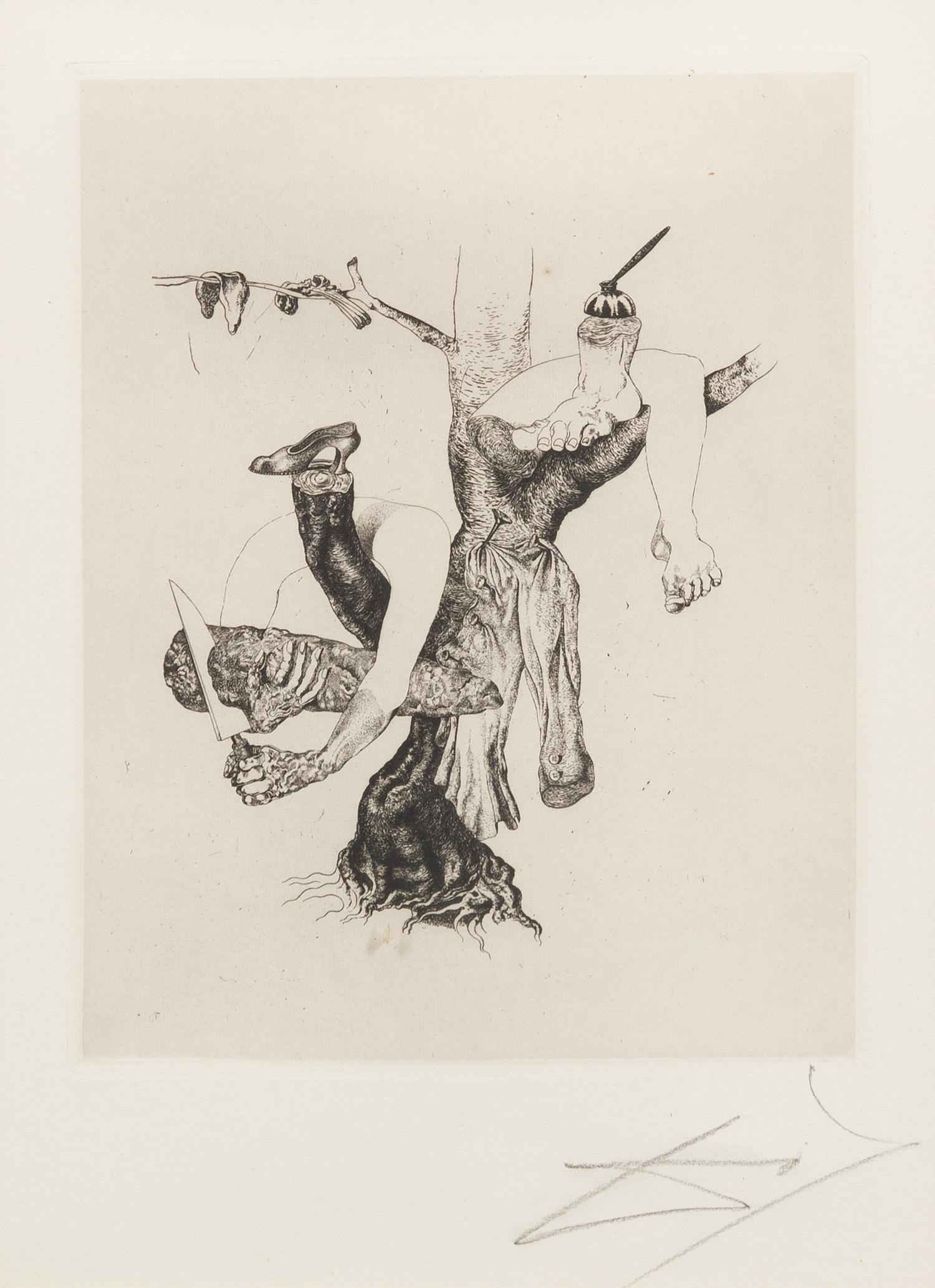 Salvador Dali, (Spanish, 1904–1989), Untitled (pl. 17 from Les Chants de Maldoror), 1934
