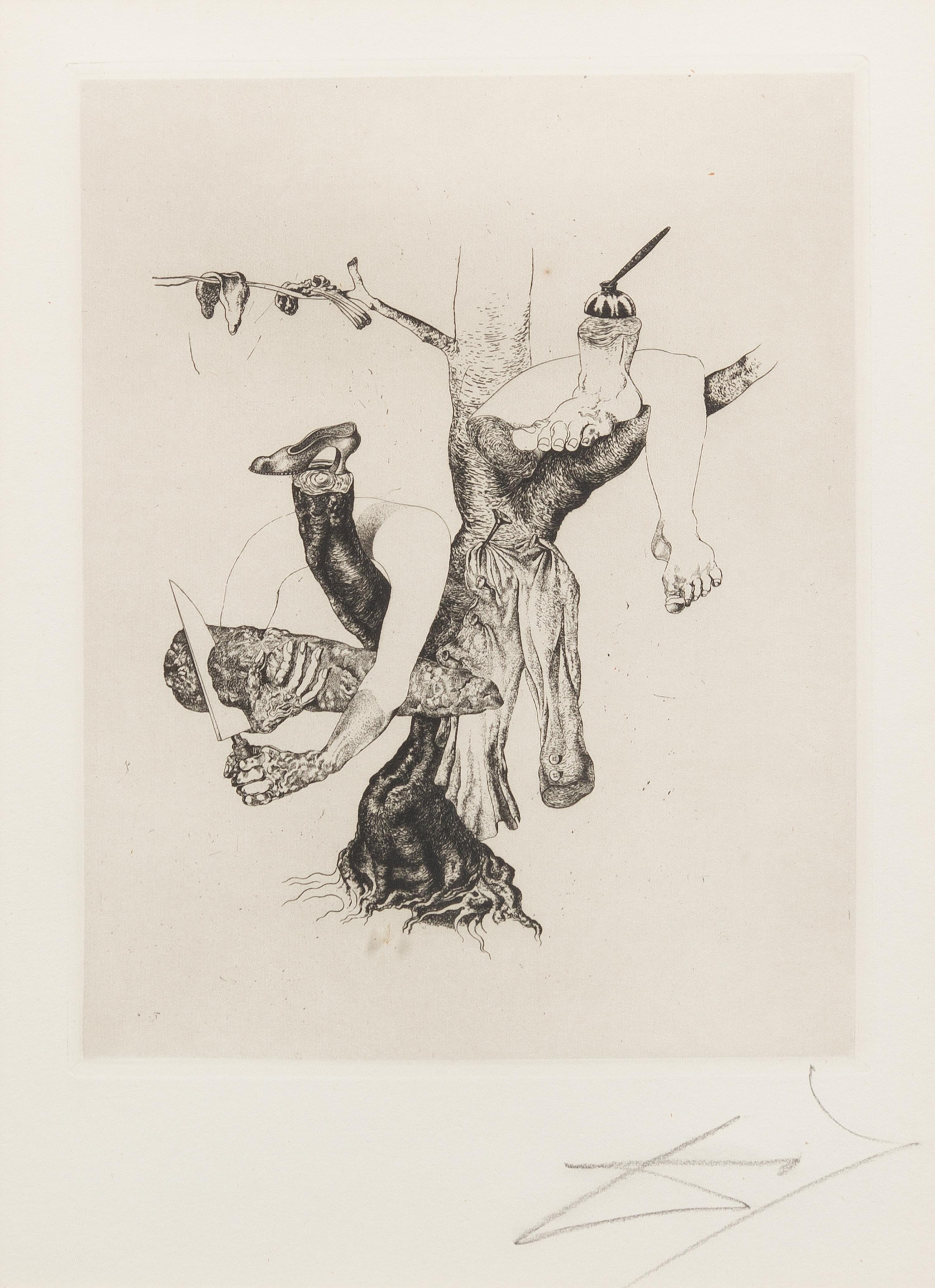Salvador Dali, (Spanish, 1904–1989), Untitled (pl. 17 from Les Chants de Maldoror), 1934