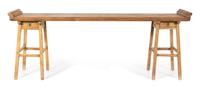 A Chinese Softwood Altar Table Height 37 1/2 x width 99 1/2 x depth 18 3/4 inches. — 20TH CENTURY WITH EARLIER ELEMENTS