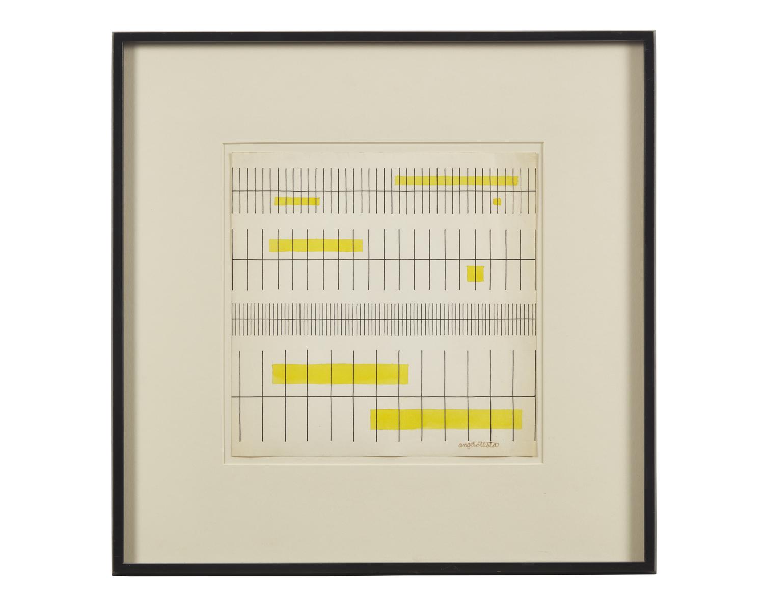 Yellow and Black for Fabric Design, circa 1975