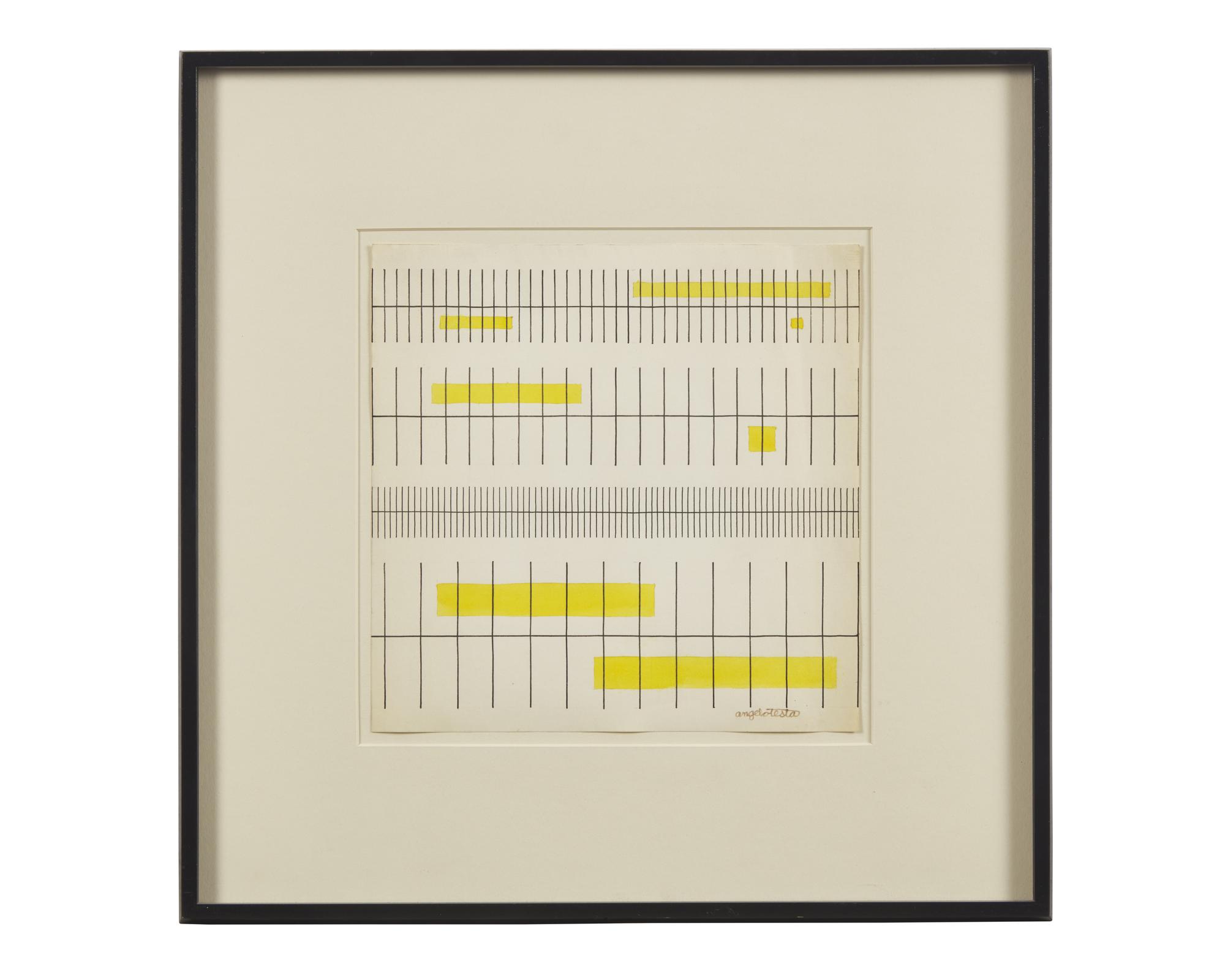 Yellow and Black for Fabric Design, circa 1975