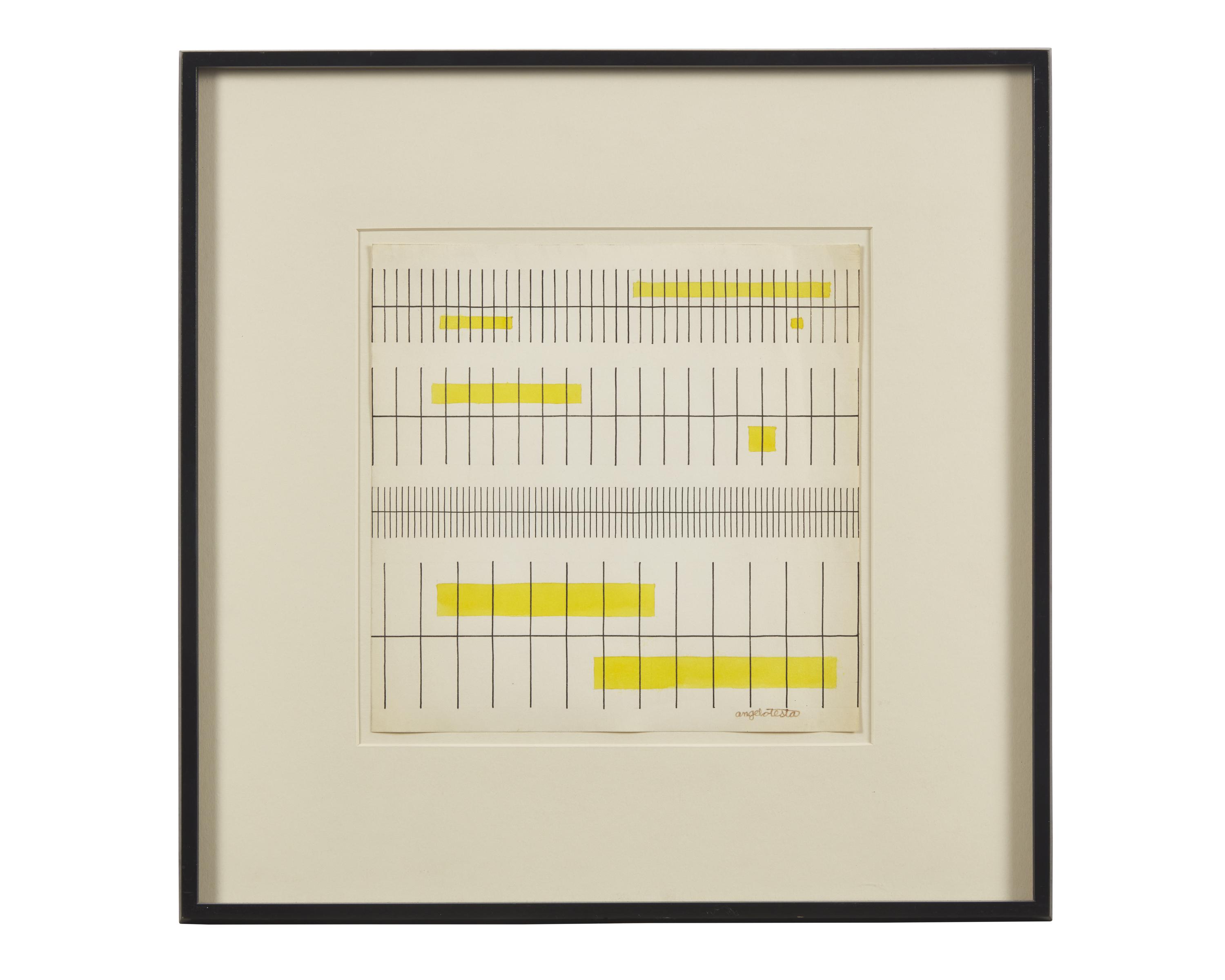 Yellow and Black for Fabric Design, circa 1975