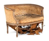 A Louis XVI Style Painted Settee