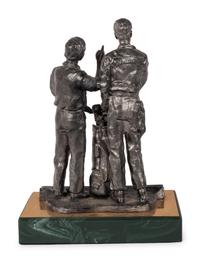 A Jack Nicklaus Signed Autograph Michael Ricker "The Legend Lives" Limited Edition Pewter Sculpture