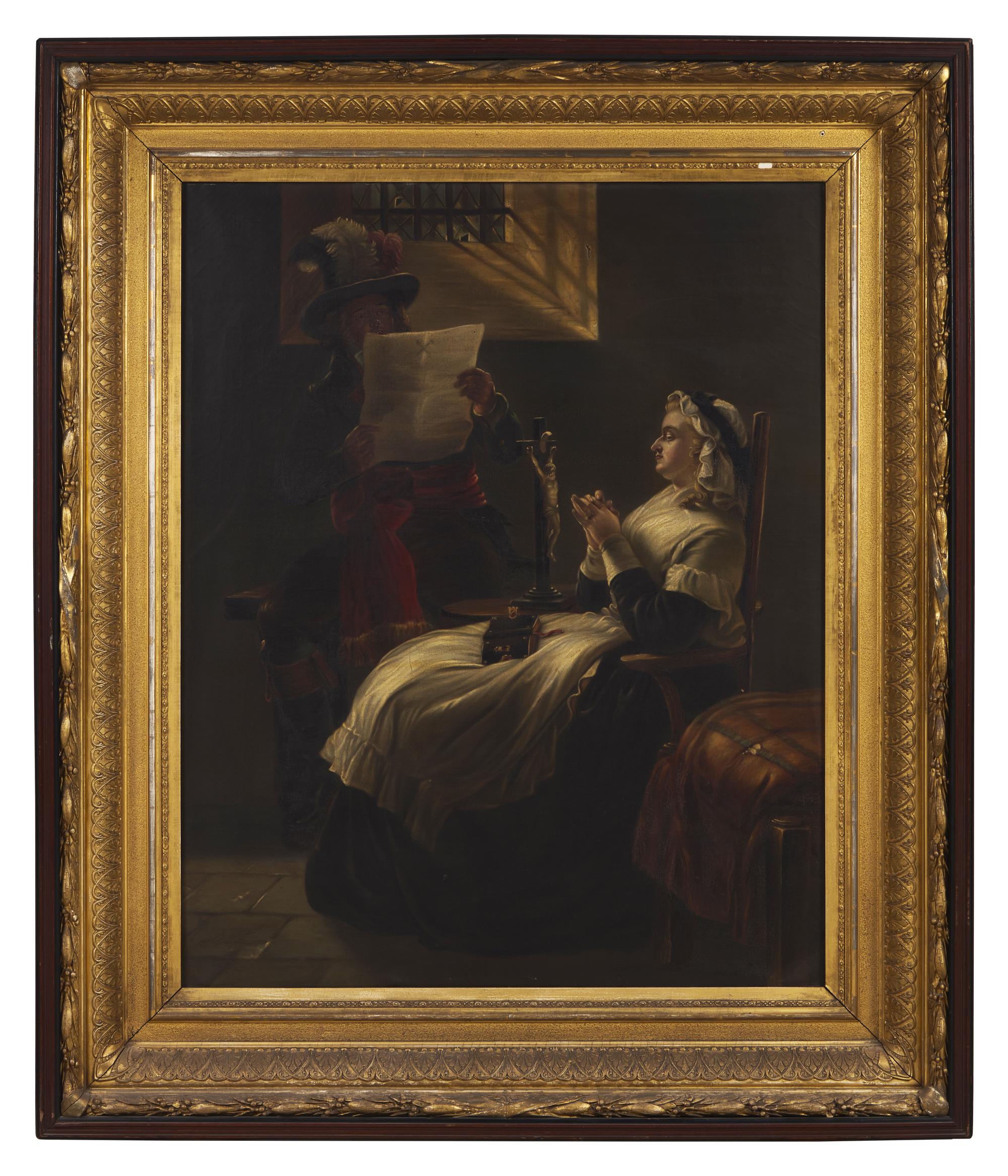 After Edward Matthew Ward (British, 1816–1879) — Marie Antoinette Listening to the Act of Accusation, the Day before Her Trial , after 1859