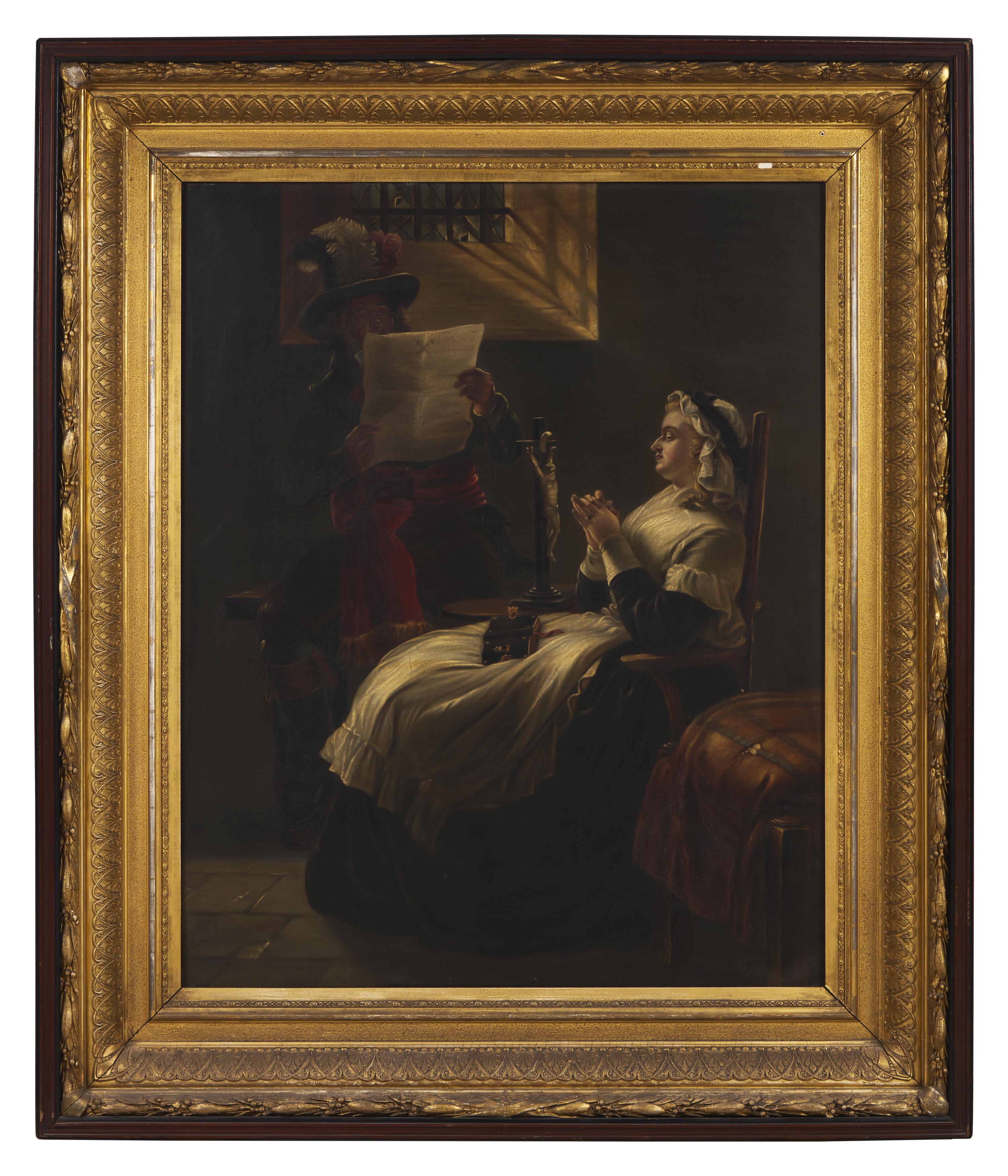 After Edward Matthew Ward (British, 1816–1879) — Marie Antoinette Listening to the Act of Accusation, the Day before Her Trial , after 1859