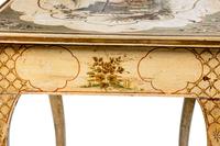 A Continental Polychrome Painted Side Table