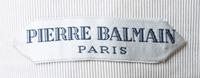 A Balmain Black Velvet Strapless Gown, Dress no size; Shawl 116" x 24".