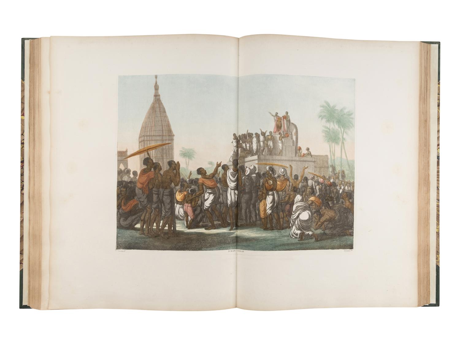 SOLVYNS, Frans Balthazar (1760-1824). Les Hindous ou Description de Leurs Moeurs, Coutumes et Ceremonies . Paris: Chez l'Auteur & H. Nicolle, 1808-1812.