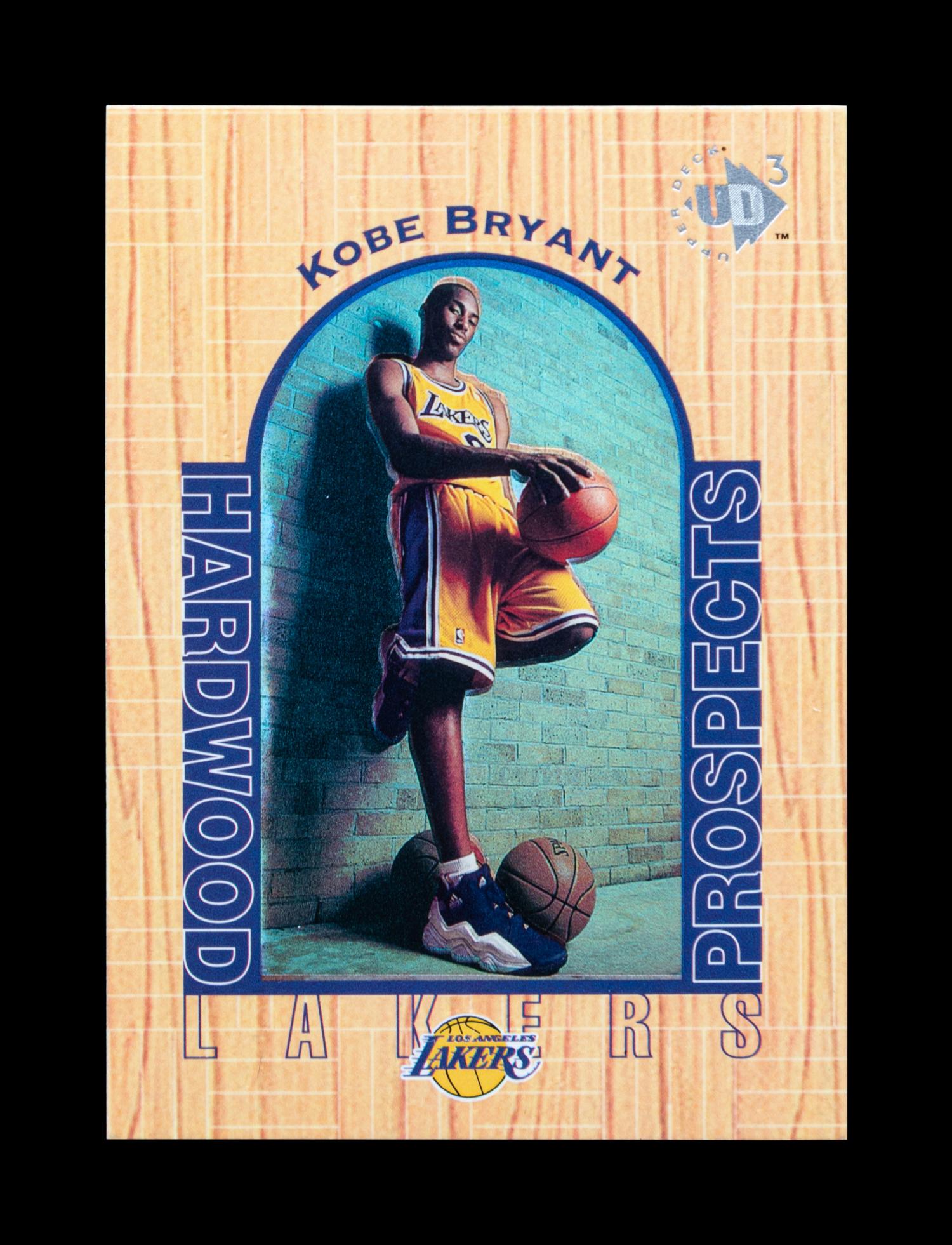 A 1996-97 Upper Deck UD3 Kobe Bryant Rookie Basketball Card No. 19