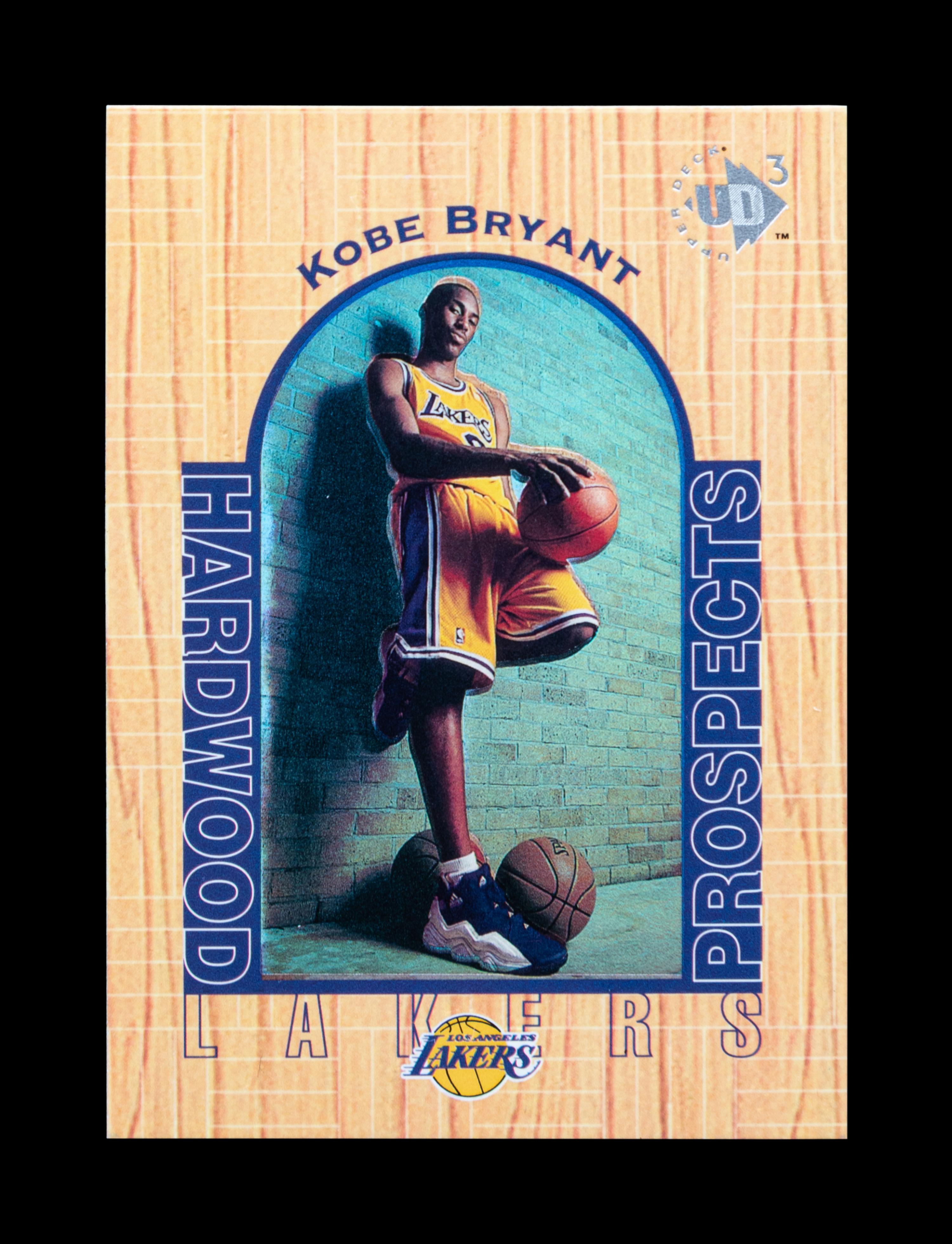 A 1996-97 Upper Deck UD3 Kobe Bryant Rookie Basketball Card No. 19
