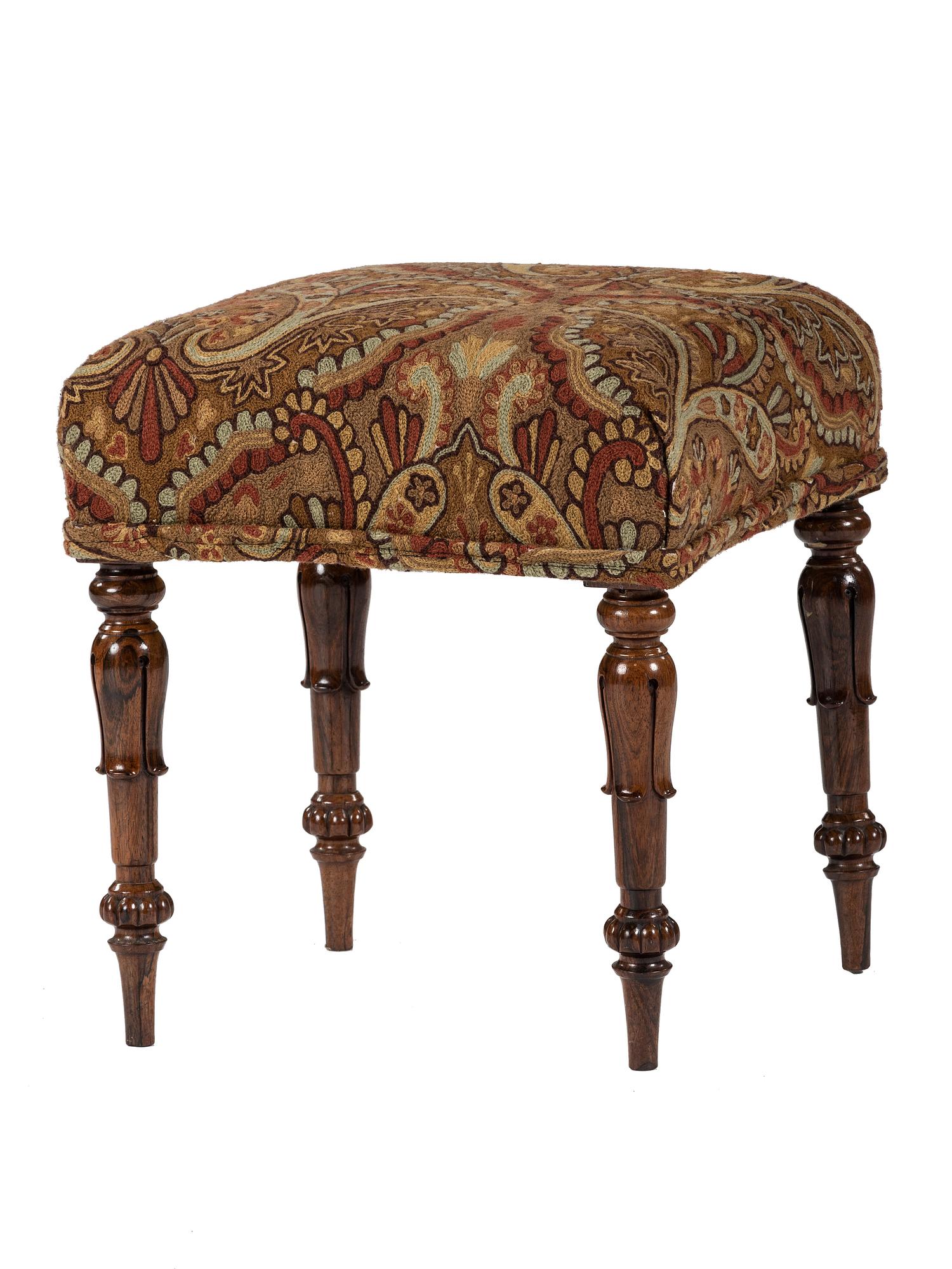 A William IV Rosewood Stool