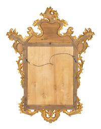 An Italian Baroque Style Giltwood Mirror