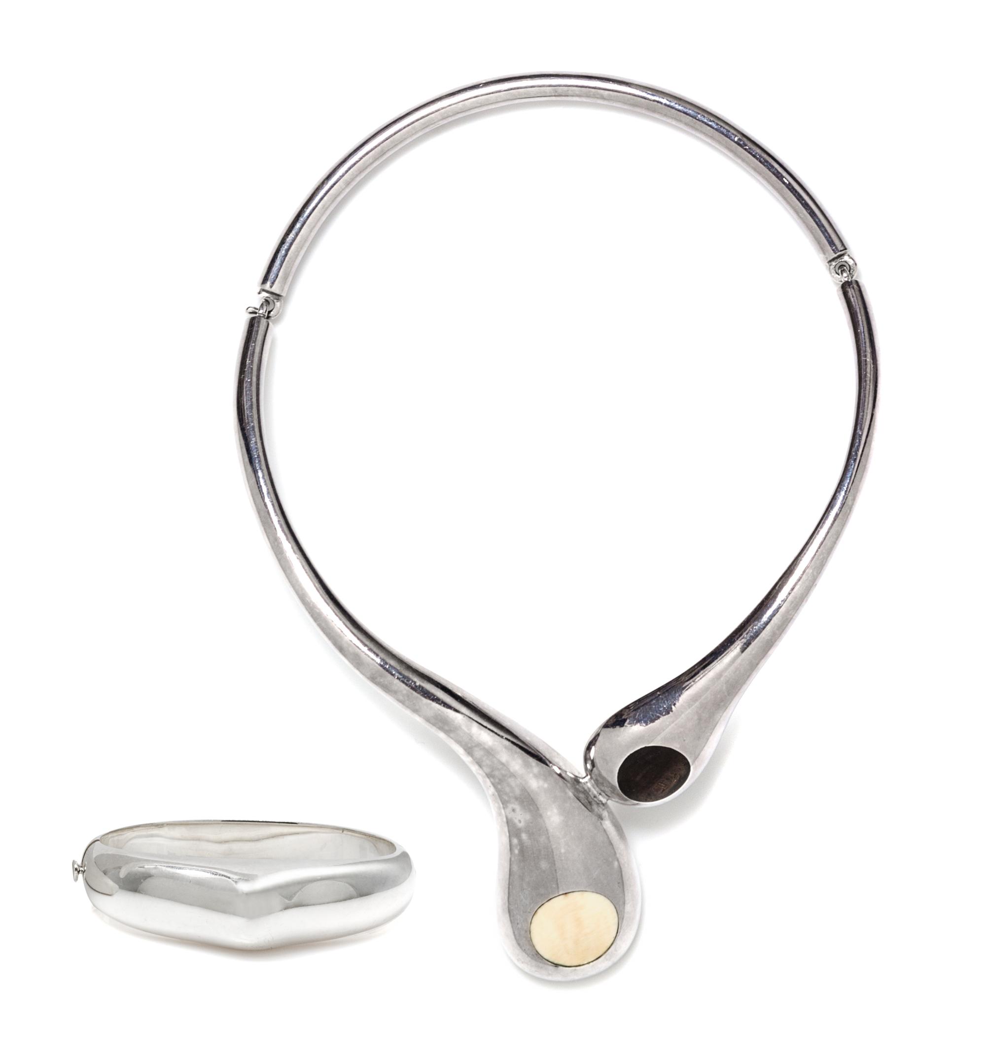 A Collection of Sterling Silver Jewelry, Spain, 100.30 dwts.