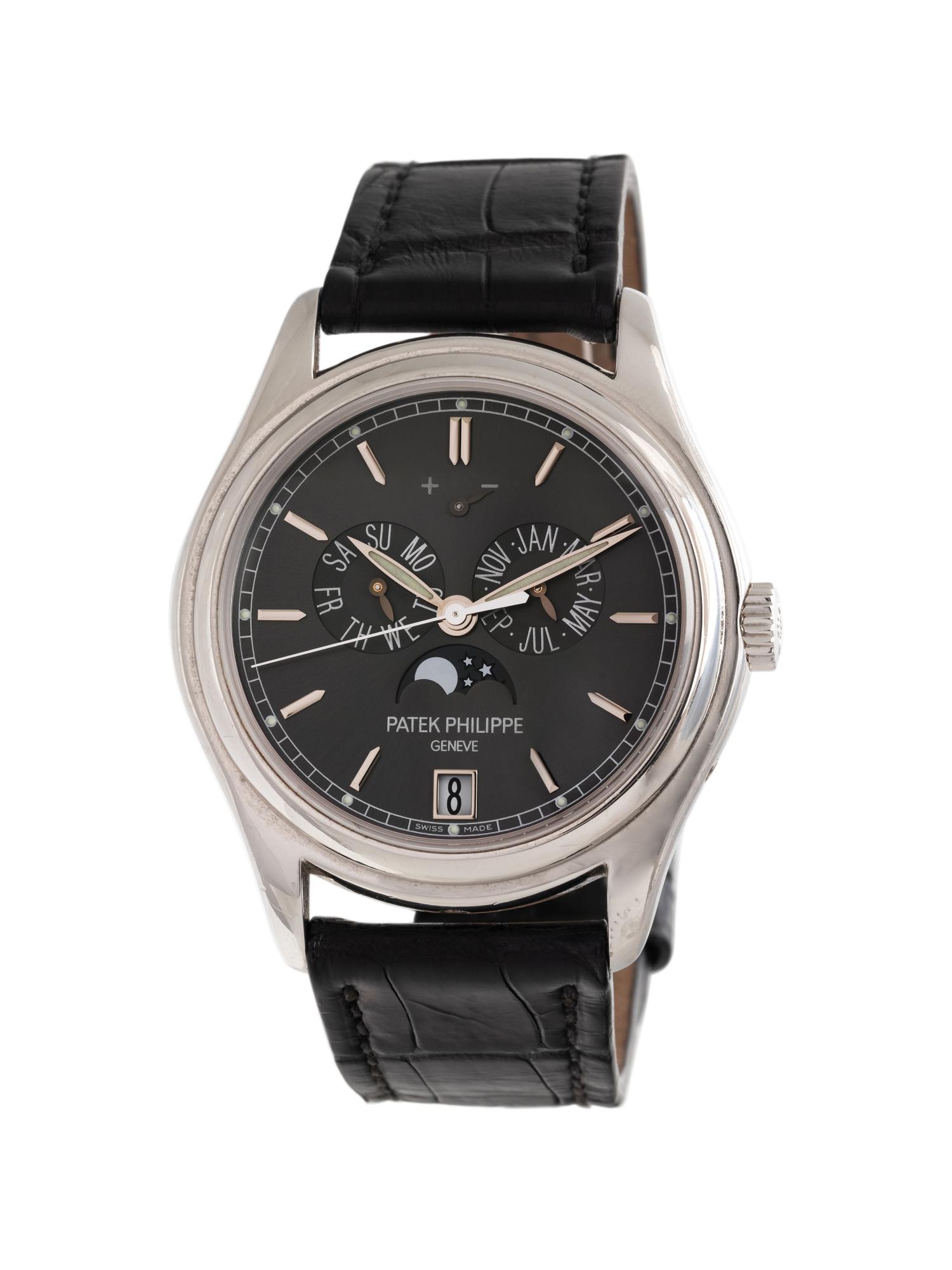 PATEK PHILIPPE, REF. 5146P PLATINUM ANNUAL CALENDAR MOONPHASE WRISTWATCH
