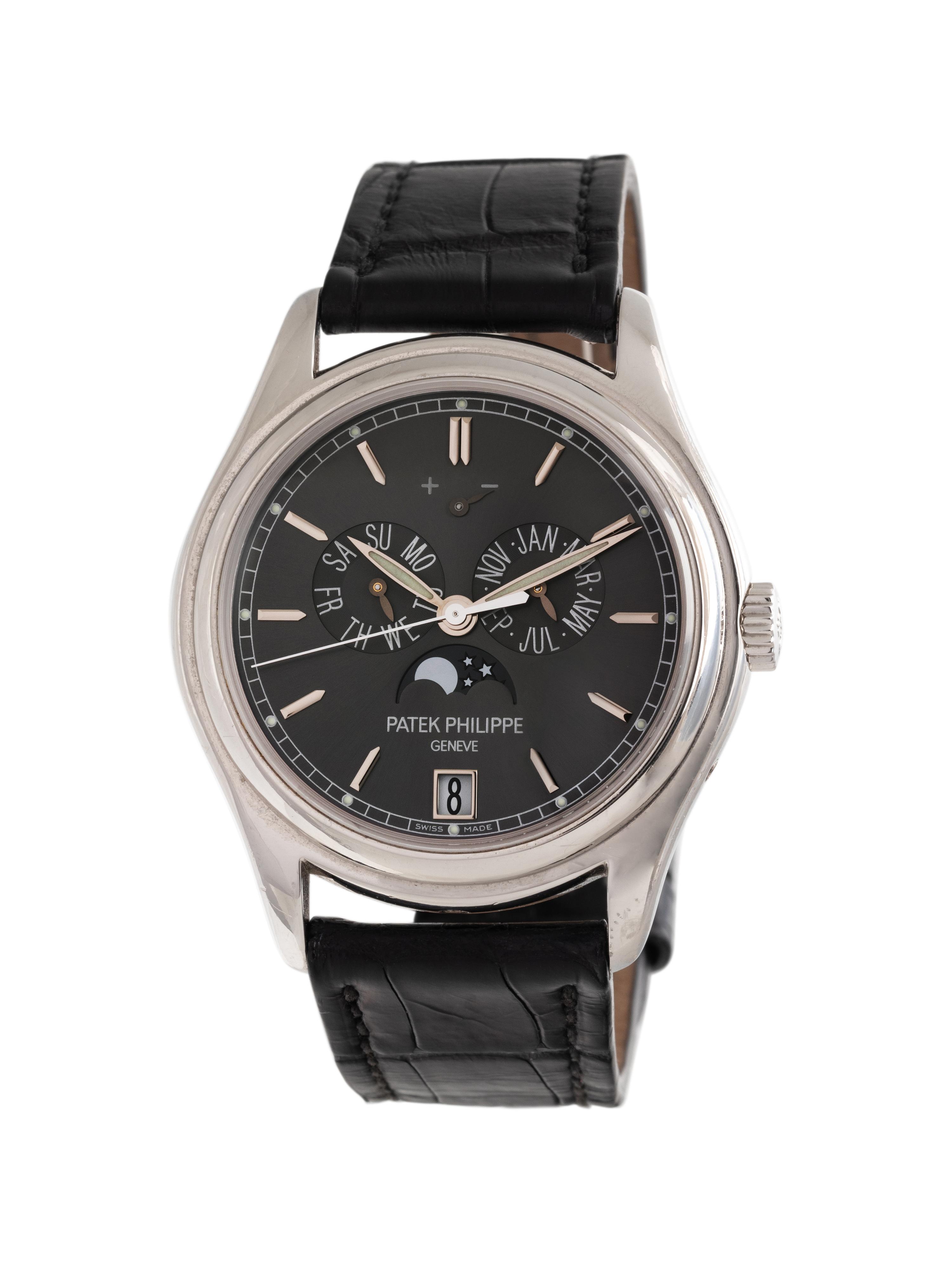 PATEK PHILIPPE, REF. 5146P PLATINUM ANNUAL CALENDAR MOONPHASE WRISTWATCH