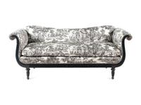 A Regency Style Green Painted Sofa