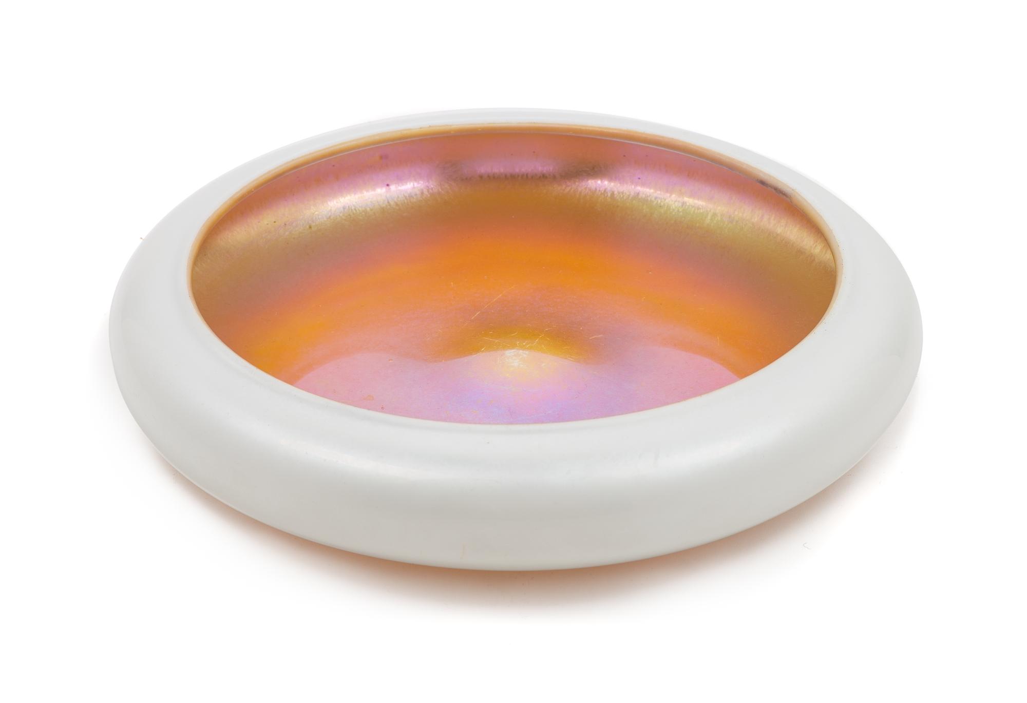 Steuben, 20TH CENTURY, a Calcite glass center bowl
