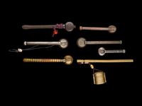 Seven Japanese 'Ribbed' Portable Writings Sets, Yatate