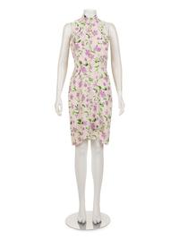 Chanel Floral Print Silk Dress, Spring 1997
