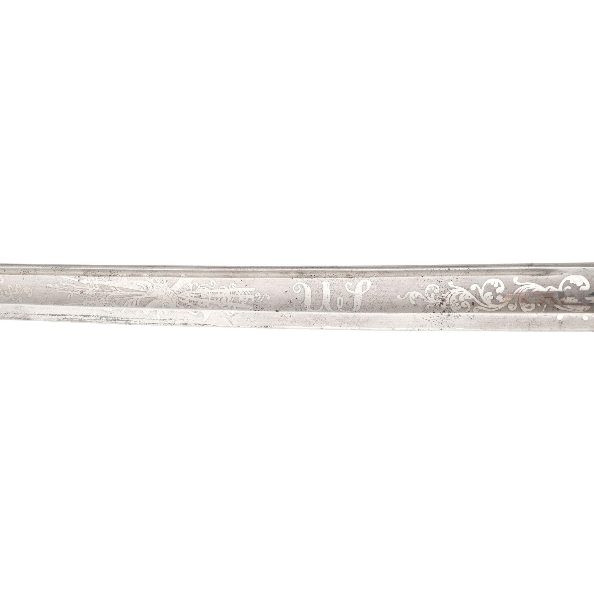 US Model 1850 Foot Officer's Sword Inscribed to CHT - Charles H. Tobey of the 58th Mass Volunteers - WIA at Spotsylvania and Petersburg, POW Petersburg