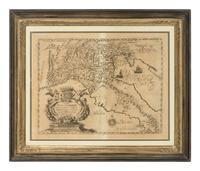 An Engraved Map of Lombardy