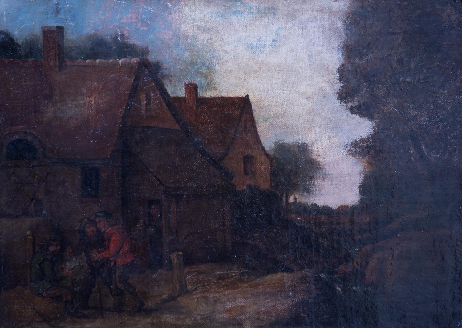 Artist Unknown, (Dutch School, 19th Century), Rural Scene with Houses and Figures