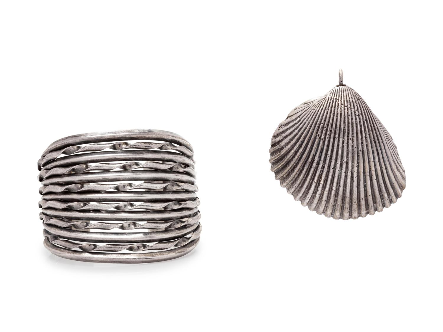A Collection of Silver Jewelry,
