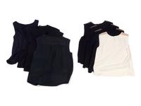 Eight Designer Sleeveless Tops: One Loro Piana and Seven Giorgio Armani