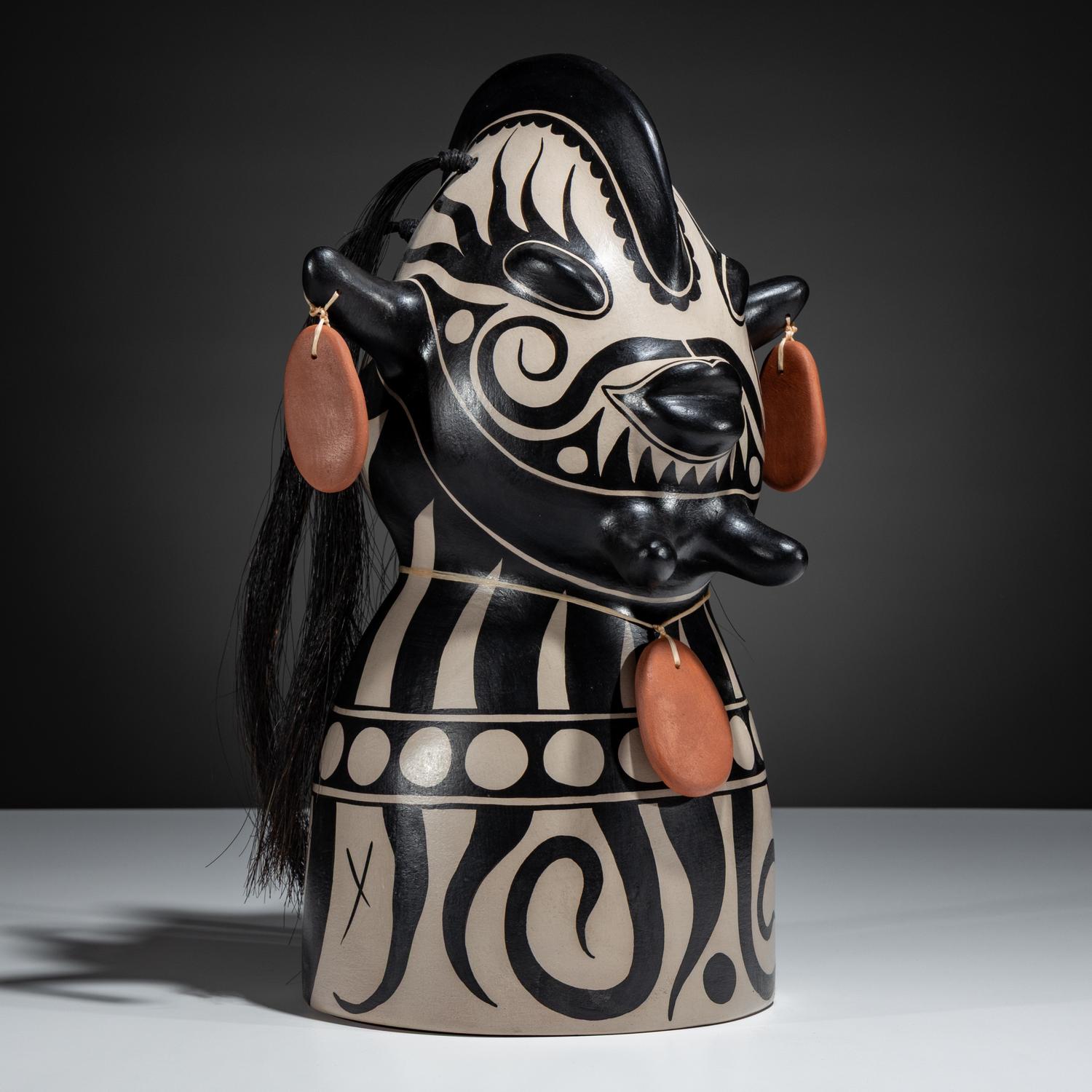 Pottery Figural Bust