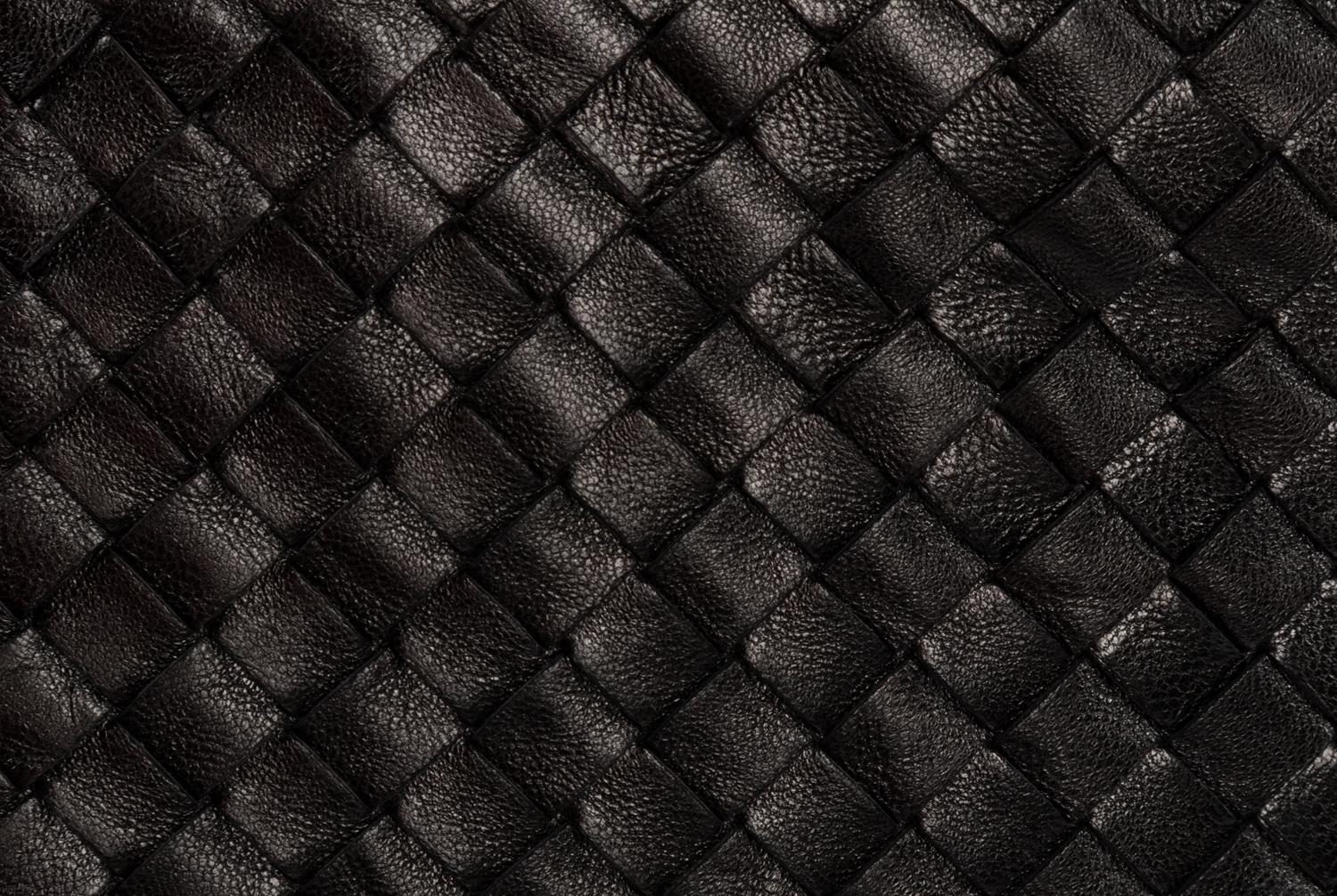 Bottega Veneta Black Intrecciato Shoulder Bag, c.2000