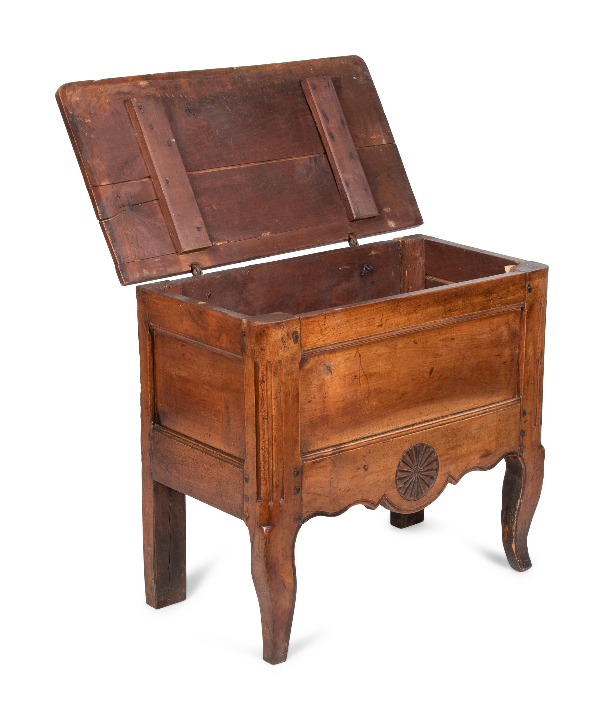 A Louis XV Provincial Walnut Bread Cabinet