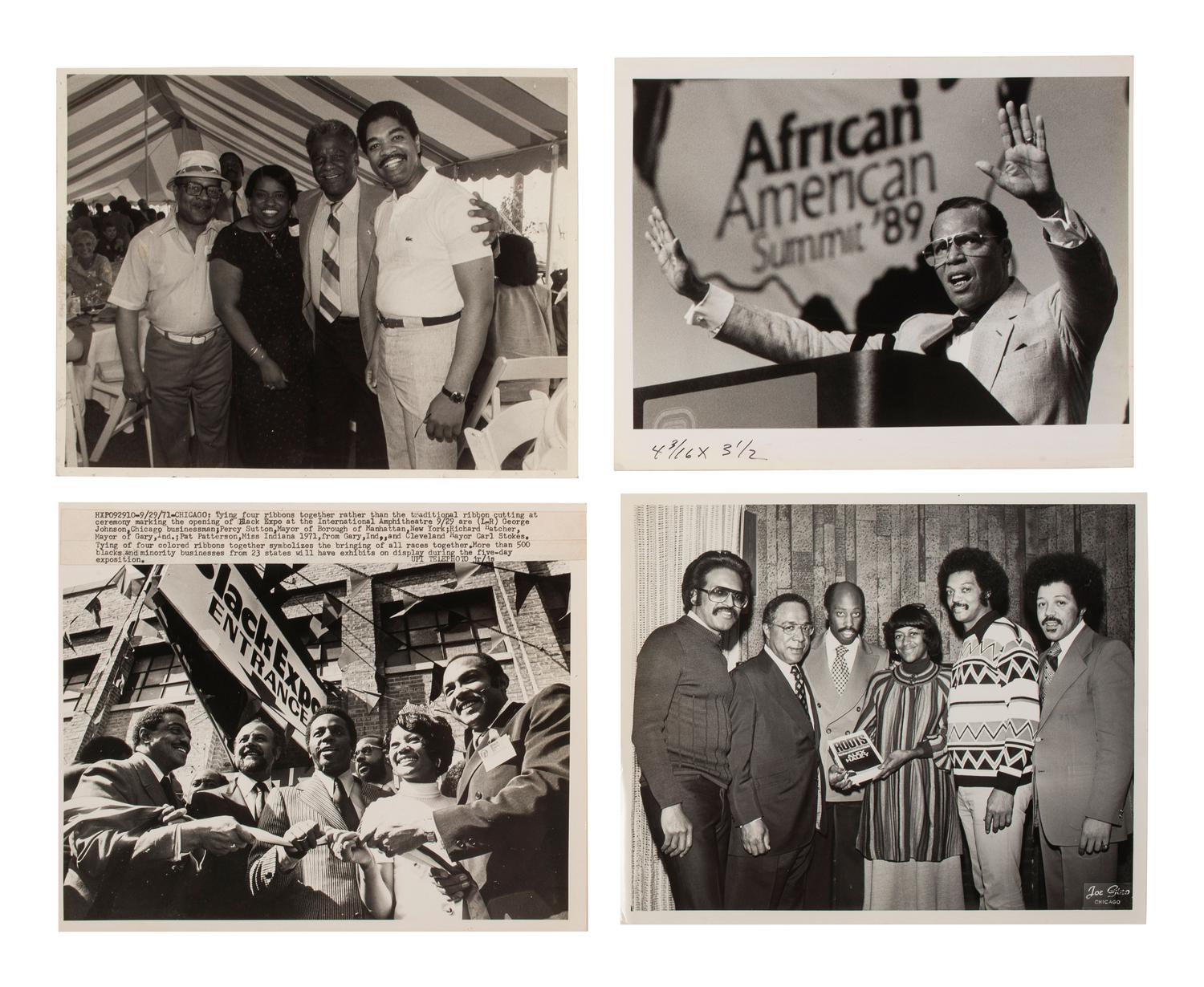 [CIVIL RIGHTS]. 40+ press photographs, most featuring prominent African American subjects of the 20th century.