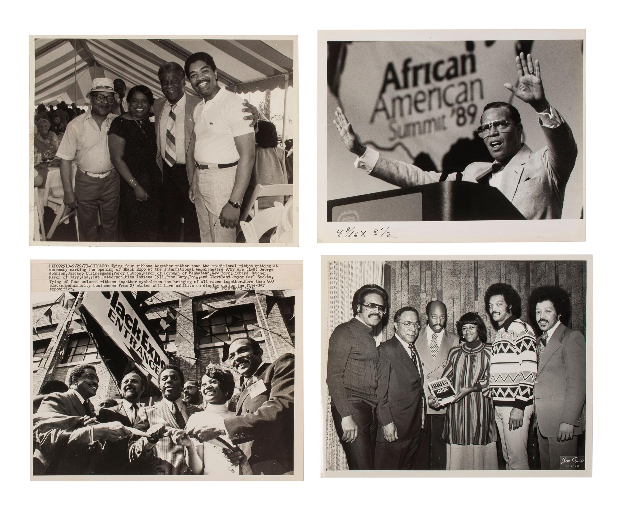 [CIVIL RIGHTS]. 40+ press photographs, most featuring prominent African American subjects of the 20th century.
