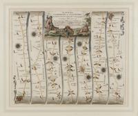 OGILBY, John (1600-1676). The Road from Cambridg to Coventry. [London, ca 1570s].